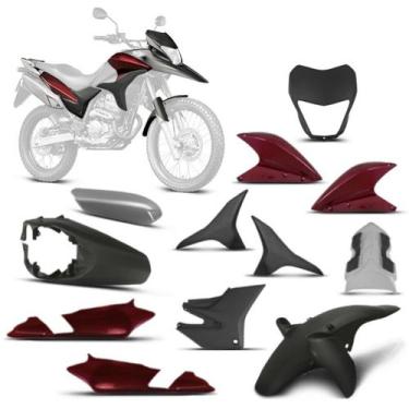 Imagem de Kit Carenagem Moto Honda XRE 300 2010 2011 2012 9 Peças Pro Tork Subst