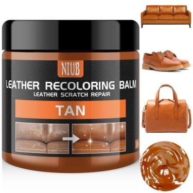 Imagem de Bálsamo de recoloração de couro NIUB Leather Color Restorer-tan