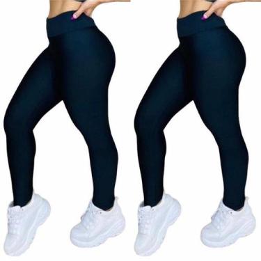 Imagem de 2 LEG SUPLEX LISA zero transparência - oem, 2 pretos, M 38-40