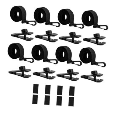 Imagem de IEUDNS Kit de Fixação de Carretel para Cobertura Solar de Piscina 8x, Correias de Carretel, 8 Clipes E Fechos de Toque