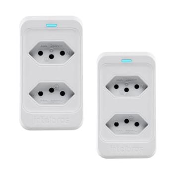 Imagem de Kit Com 2 DPS Filtro de Linha Com 2 Tomadas Dispositivo Protetor Elétrico Eps302 Branco Bilvolt 110/220 3 Pinos 10 A I Dispositivo de Proteção contra Raio Surto Elétrico Curto Circuito I Benjamim
