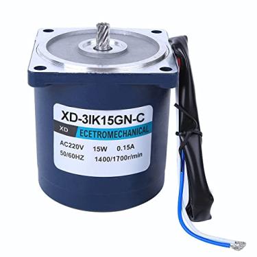 Imagem de Motor de 220V Com Engrenagem 15W 3IK15GN C Caixa de Engrenagem de Velocidade Definida 50k Taxa de Redução de 50k
