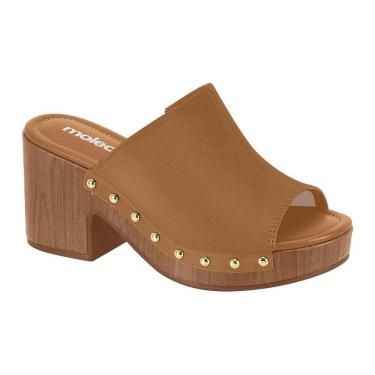 Imagem de Tamanco Feminino Meia Pata Salto Bloco Calce Facil 5549.107