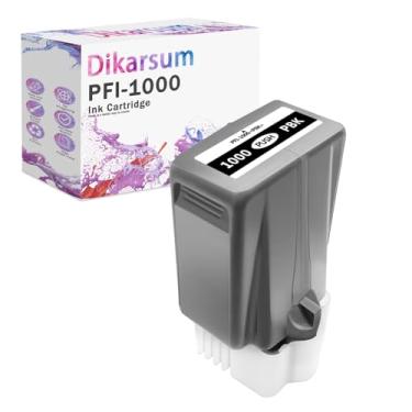 Imagem de Dikarsum Cartucho De Tinta Compatível Com Pfi-1000 Substituição Pigmento Para Uso Canon Na Imageprograf Pro-1000 (1 Peça Preto Fotográfico 80 Ml)