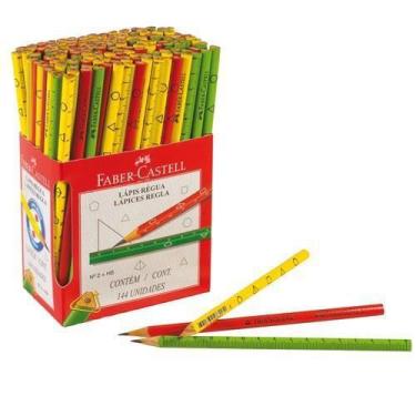 Imagem de Lápis Preto Triangular Ecolapis Régua - 144 Unidades - Planeta Brinque