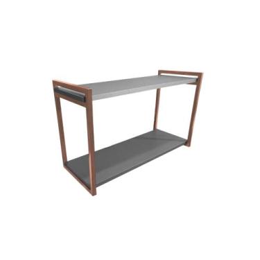 Imagem de Nicho Metalon Duplo 70x30 Rose Gold 002 - Safira Casa e Decoração, Cin