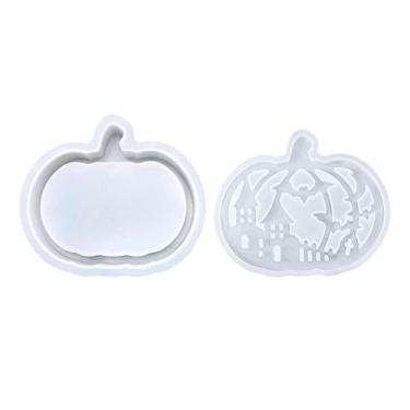 Imagem de Sclmgo Moldes de Silicone para Luminárias de Abóbora, Decorações de Halloween, Ferramentas de Artesanato, Fundição de Resina, Fabricação de Velas, Decorações, Style C