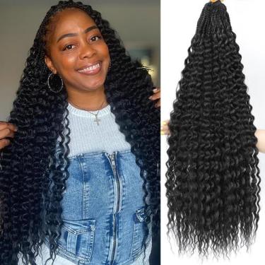 Imagem de Crochet Hair Getgal Deep Wave Curly 24 polegadas, 7 pacotes para mulhe