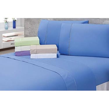 Imagem de Jogo De Lençol Ponto De Palito Casal Queen 03 Peças, Mellindre, Tecido: Percal 150 Fios 100% Algodão., Cáqui Grande, Sofisticata 2018-2217