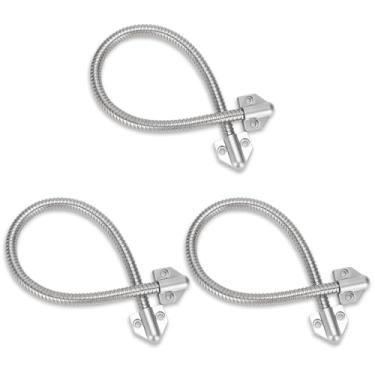 Imagem de Alça para porta, 3 peças, conduíte flexível de aço inoxidável, capa de montagem exposta, protetor de cabo flexível de pescoço de ganso para sistema de controle de acesso