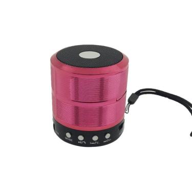 Imagem de Caixa de Som Bluetooth Mini Speaker Space Line WS-887 Rosa Homologação: 79081908726