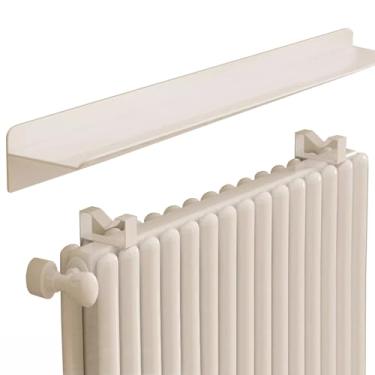 Imagem de Prateleira Do Radiador Tampas De Radiador De Metal Brancas, L 40 60 80 100 120 Cm Prateleiras Flutuantes Sobre O Radiador - Largura 15cm, Maximize O Espaço Rack De Armazenamento S, 60cmx15cm