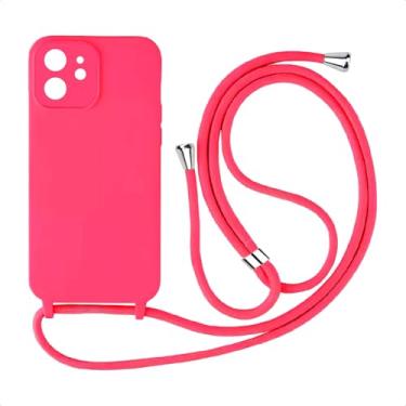 Imagem de Capa Case Capinha Facility Com Cordão Alça Para iPhone 11 (Rosa Choque)
