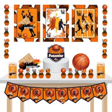 Imagem de Kit Festa Só um Bolinho Basquete 36 itens