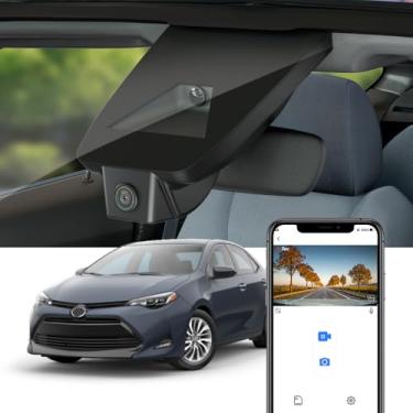 Imagem de Fitcamx 4K Dash Cam Adequada para Toyota Corolla 2017-2019 L LE Eco XLE SE XSE (11th Gen), Integrado OEM Estilo, UHD 2160P Vídeo, WiFi & APP, Loop Gravação, Gravidade Sensor, Plug & Play, 64GB Cartão