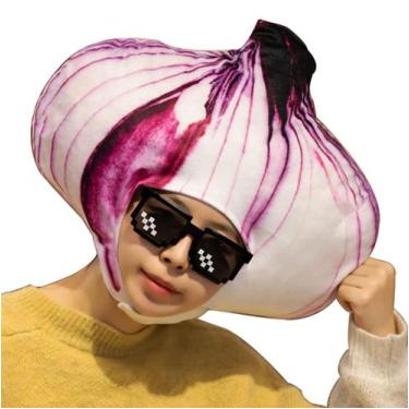 Imagem de Chapéu de máscara BEESUM 2023 Realistic Onion Head para adulto