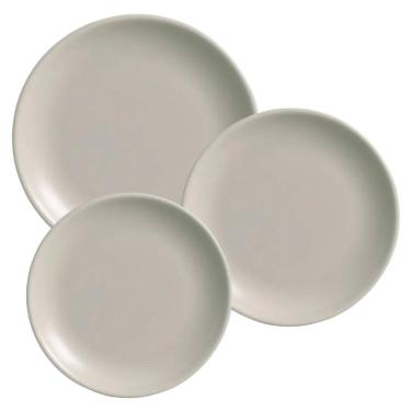 Imagem de Aparelho De Jantar Jogo Pratos Kit 12 Peças Urban Cerâmica