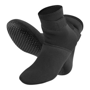 Imagem de Fenteer Meias de mergulho em neoprene, meias aquáticas, botas de praia, calçado para roupa de mergulho esportiva com nadadeiras, Xl