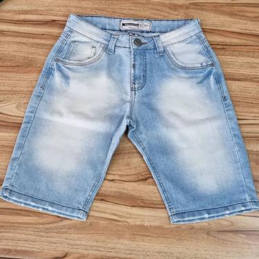 Imagem de Bermuda Jeans Claro Masculina Squadrão Premium