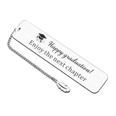 Imagem de Presentes de formatura para ela 2026 Metal Boomark University College Middle High School Masters Degree Phd Nursing & Nurse Graduation Gifts for Women Men 2026 College Gift Ideas Book Accessories