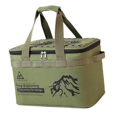 Imagem de RNXRZANK Saco de Armazenamento para Camping, Tipo Duffel, Grande Capacidade, Portátil, Ideal para Mudanças, Embalagens E Piqueniques, Verde