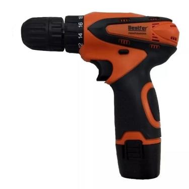 Imagem de Parafusadeira Sem Fio Elétrica Bateria Recarregável 1350RPM Torque Marcenaria Mandril Furar Madeira