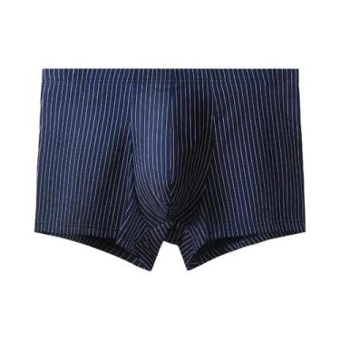 Imagem de Cuecas Boxer Masculinas De Algodão Puro Respirável Finas E Confortávei