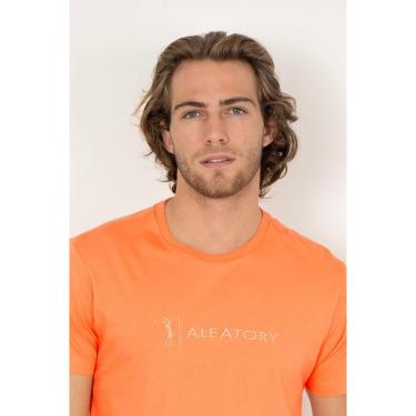 Imagem de Camiseta Aleatory Logo Bordado Laranja-Masculino