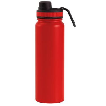 Imagem de Garrafa Térmica 800 ml Inox Esportiva Vermelha – Squeeze Isolada a Vácuo para Academia, Trabalho e Viagens | Storeasy