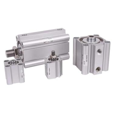 Imagem de PXNQMTJM 1 peça CDQ2B-DMZ Cilindro Compacto Duplo Ação Cilindro Fino CDQ2B80 (Cor: 20DMZ, Tamanho: CDQ2B80)