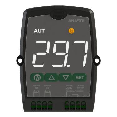 Imagem de 2X Termostato Digital Solar - New Anasol Digital Full Gauge