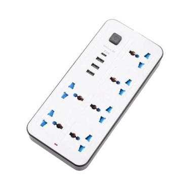 Imagem de Extensão De Energia Tipo C USB Com Cabo De 2M, Tomada Universal AC, Pl