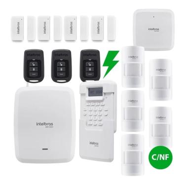 Imagem de Kit Completo Central Alarme Intelbras Amt 8000 4x Sensores