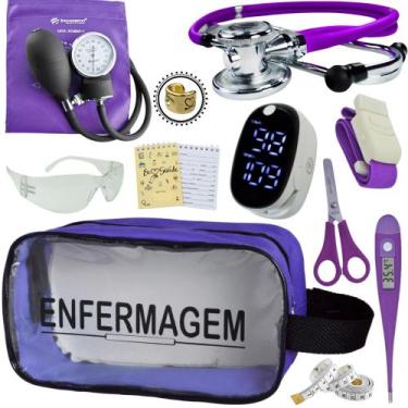 Imagem de Kit Enfermagem Aparelho Pressão Esteto Frete Grátis Promocao - Love Sa