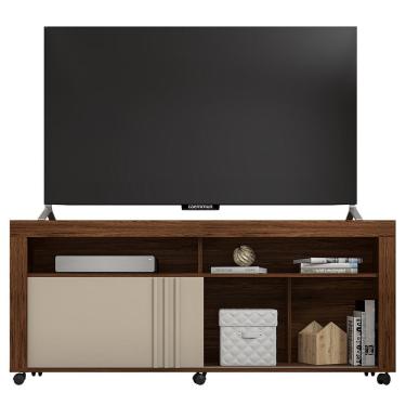 Imagem de Rack Bancada Joy Até 60 Polegadas Havana/off White - Caemmun