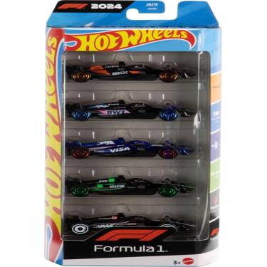 Imagem de Kit 5 Carrinhos Hot Wheels F1 Racing Mattel JGF58
