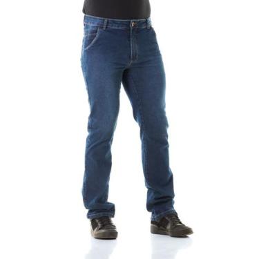 Imagem de Calça Jeans Masculina Arauto Confort Frades Dark, Azul médio, 42