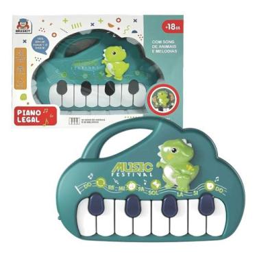 Imagem de Piano Dino Legal com Som e Luz Braskit - 20288