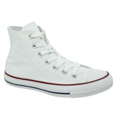 Imagem de Tênis All Star Converse Chuck Taylor Core Hi Branco, Branco, 36