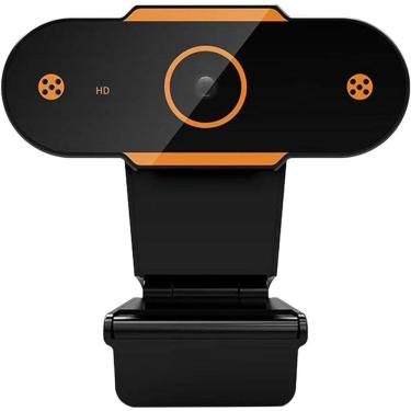 Imagem de Webcam Hd 1080P Usb para Pc com Microfone Embutido para Videochamadas e Transmissões Online