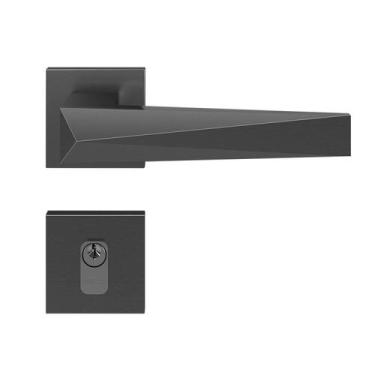 Imagem de Fechadura Ascot Grafite Escovado Externa Rosa Pado