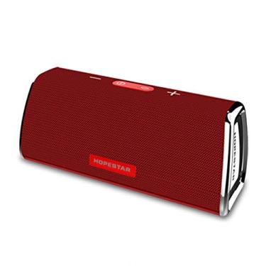 Imagem de HIOD HOPESTAR H23 Bluetooth Speaker Wireless Super Bass Outdoor Impermeável Portátil Telefone Carregamento Suporte Micro SD/AUX, Vermelho