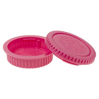 Imagem de Conjunto de tampa de lente traseira e corpo da câmera Fotodiox Designer compatível com todas as câmeras e lentes Canon EOS EF/EF-s - rosa