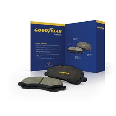 Imagem de Goodyear Brakes GYD888 | Pastilhas de freio dianteiras de cerâmica para Infiniti EX35 12-08, EX37 2013, FX35 12-06, FX37 2013, FX45 08-06, G25 12-11, G35 08-05, G37 11-09, M35 1 0-06, M35 e mais -