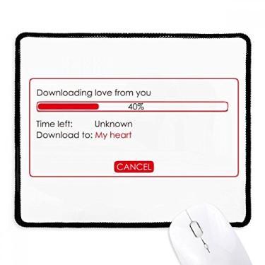 Imagem de Mousepad Programmer Download Your Love com borda costurada Tapete de borracha para jogos