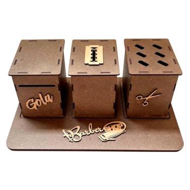 Imagem de Suporte Barbeiro Porta Tesoura Gola Descarte Lamina Navalha