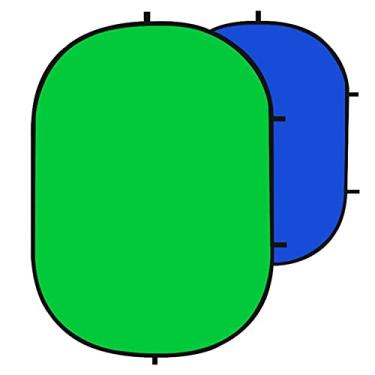 Imagem de Pano de fundo dobrável portátil Chromakey pano de fundo dupla face tela azul verde (150 * 200cm)