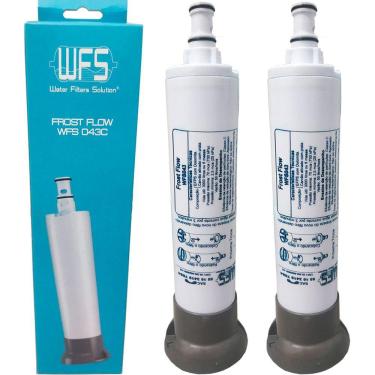 Imagem de Kit 2 Refil Filtro Compatível Purificador Água Consul CPB33 AF CIX08AX Tampa Cinza