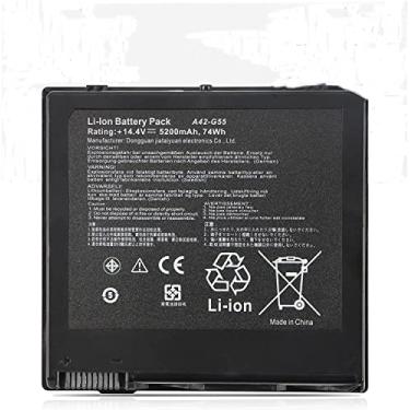 Imagem de Bateria para laptop 74Wh 5200mAh A42-G55 8 células para ASUS G55 G55V G55VM G55VW G55VM-DH71 G55VM-DS71 G55VM-S1020V G55XI363VW-BL Series Notebook B056R014-00377 0B11 0-00080000