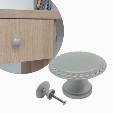 Imagem de Kit 6 unidades puxador botão para móveis - Telis Ferragens, CHAMPAGNE